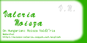 valeria moisza business card